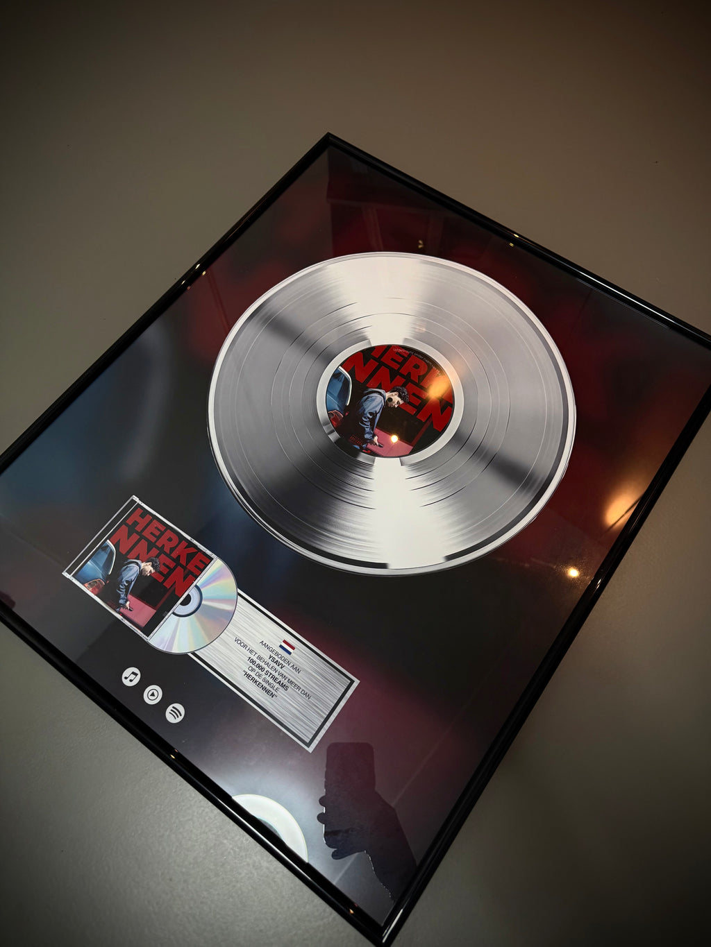 VINYL RECORD PRINT AWARD - ZILVER