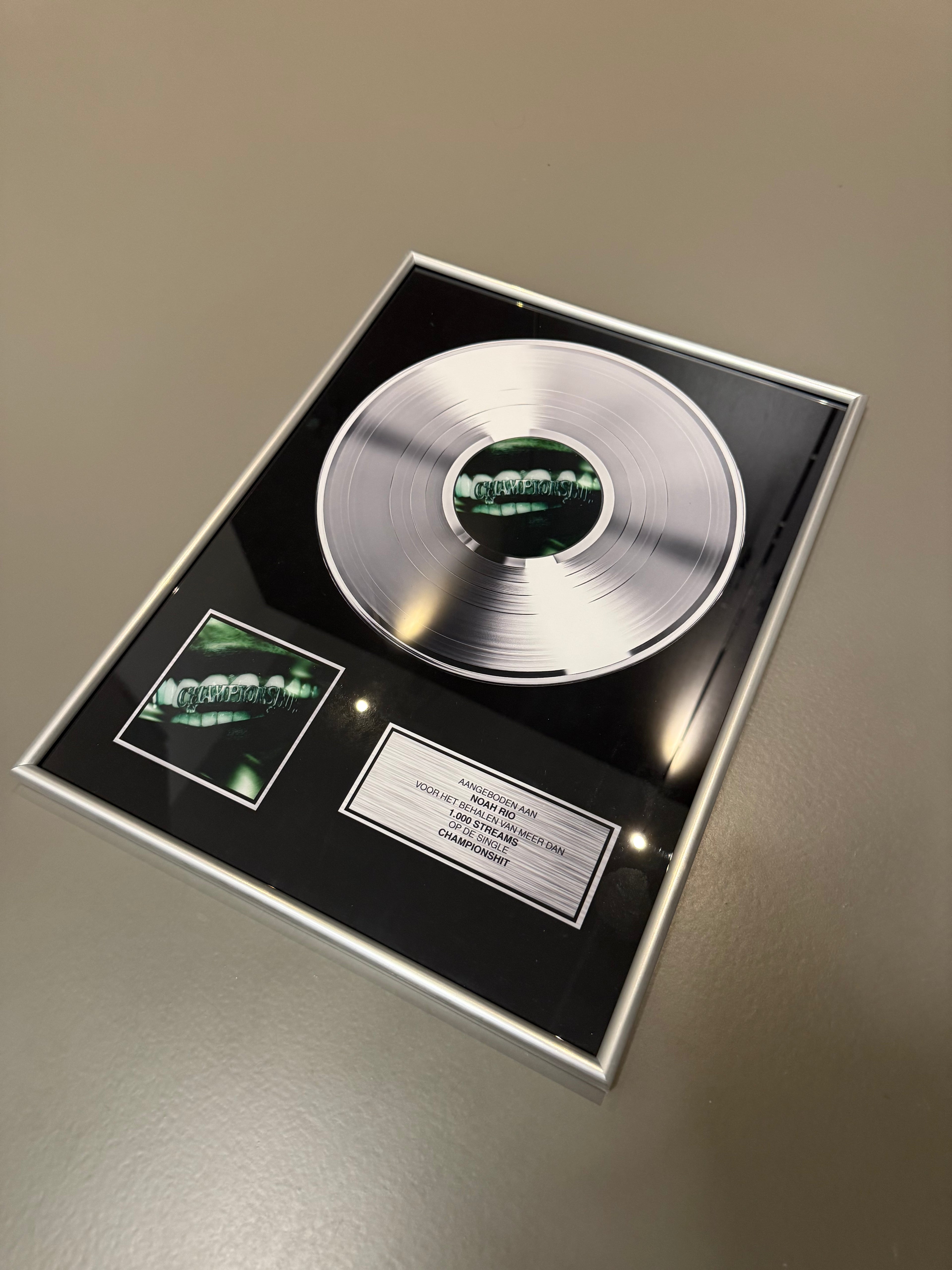VINYL RECORD PRINT AWARD - ZILVER