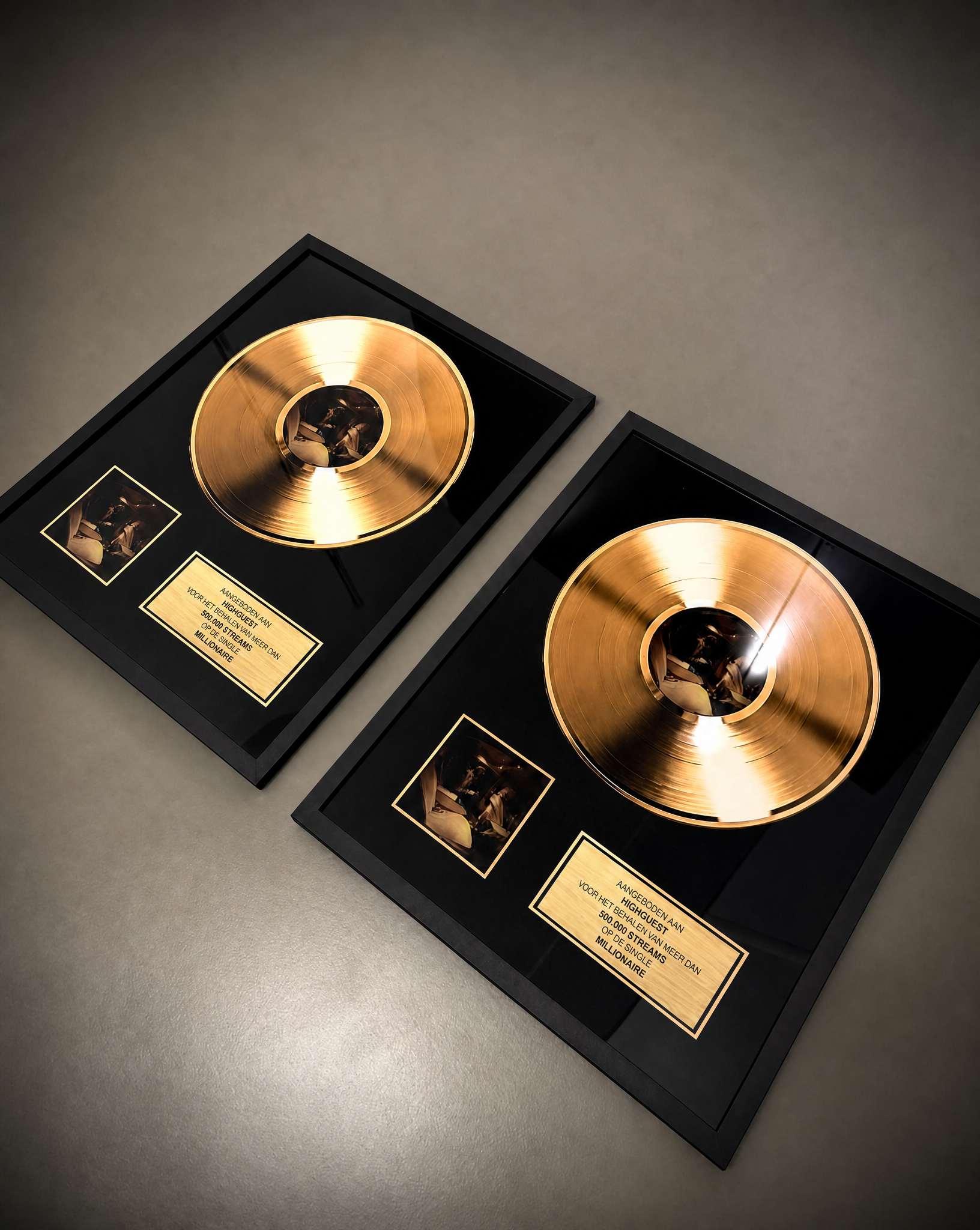 VINYL RECORD PRINT AWARD - GOUD